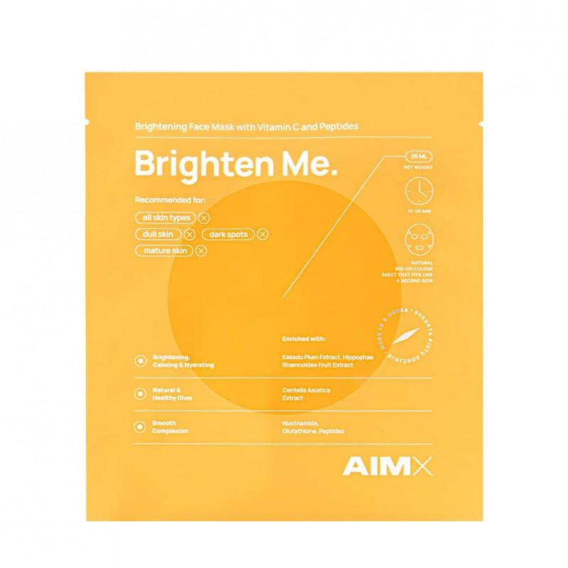 Face mask with vitamin C "Brighten Me" 1 pc - Perfum Elite