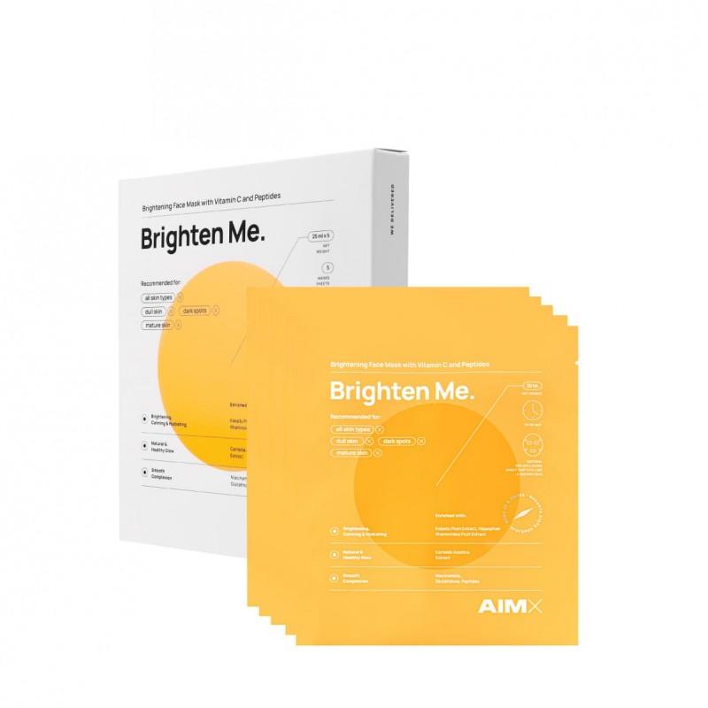 Face mask with vitamin C "Brighten Me" AIMX 5 pcs (box) - Perfum Elite